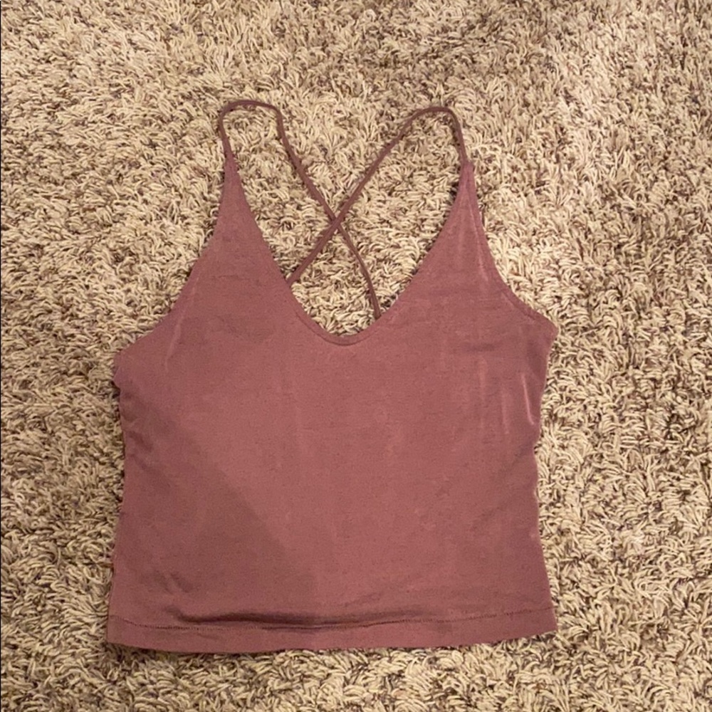 V cut crop top